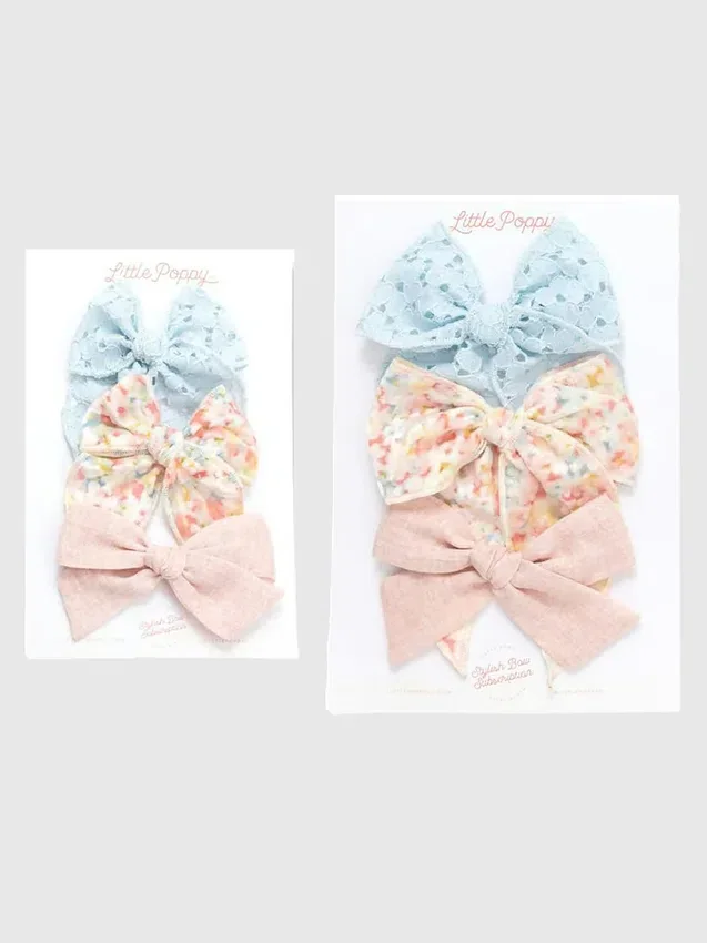 The Hannah Bow Clip Set