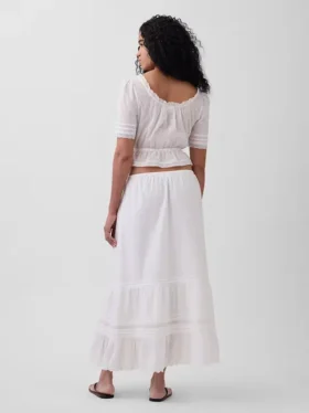 Tiered Easy Maxi Skirt