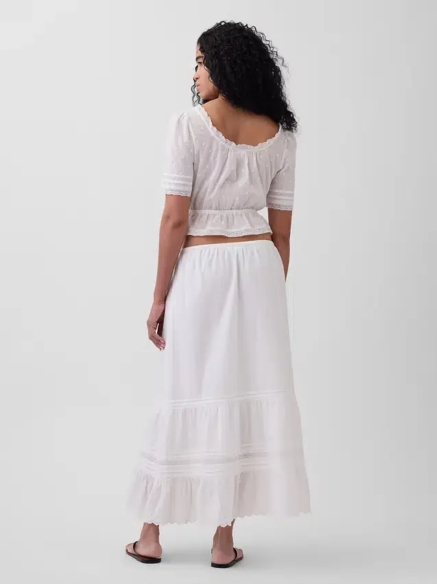 Tiered Easy Maxi Skirt