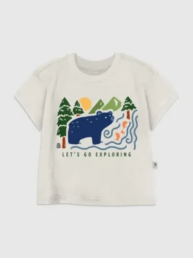 Toddler Bear in Woods Graphic T-Shirt