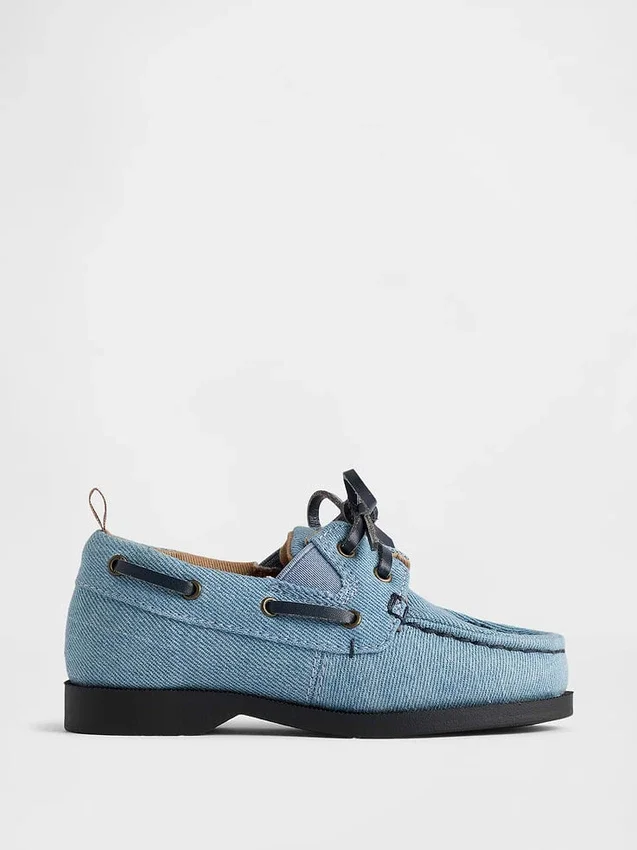 Toddler Denim Boat Shoes