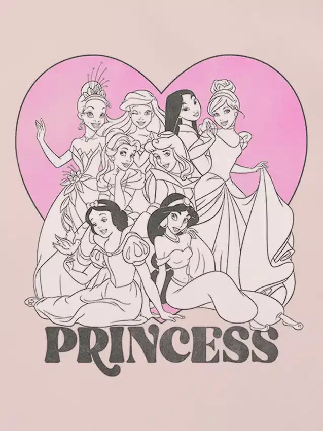 Toddler Disney Princess Heart Graphic T-Shirt