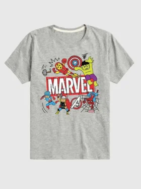 Toddler Marvel Avengers Doodle Short Sleeve Graphic Tee