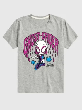 Toddler Marvel Scribble Ghost Spider Short Sleeve T-Shirt