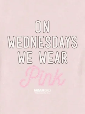 Toddler Mean Girls on Wednesdays We Wear Pink Graphic Tee