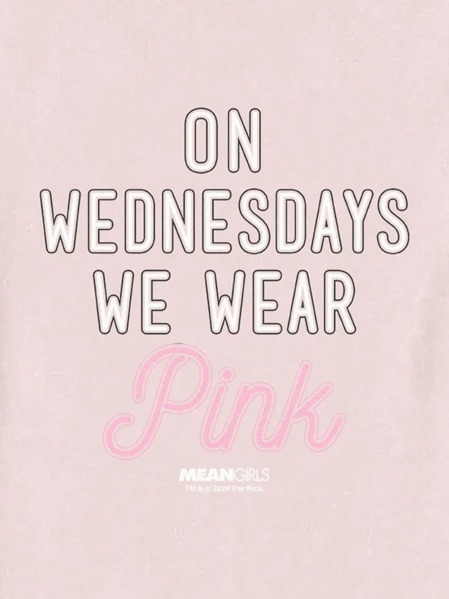 Toddler Mean Girls on Wednesdays We Wear Pink Graphic Tee