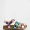Toddler Metallic Fisherman Sandals