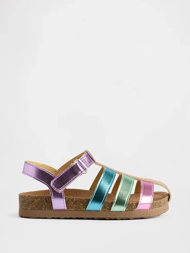 Toddler Metallic Fisherman Sandals