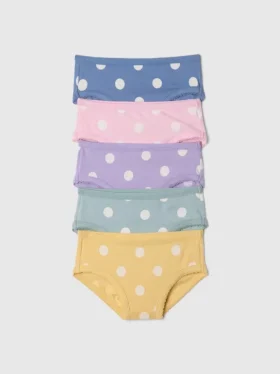 Toddler Organic Stretch Cotton Bikini Briefs (5-Pack)