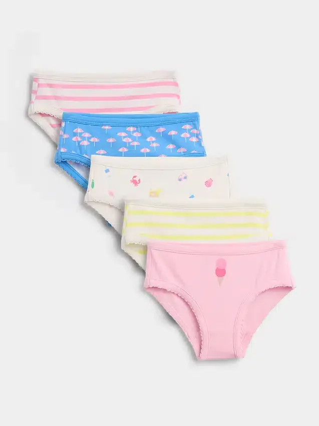 Toddler Organic Stretch Cotton Briefs (5-Pack)