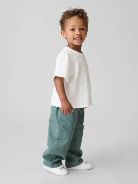 Toddler Pull-On Baggy Double-Knee Carpenter Pants