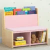 Toddler Reading Nook with Padded Bench