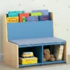 Toddler Reading Nook with Padded Bench
