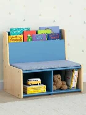 Toddler Reading Nook with Padded Bench