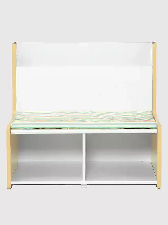 Toddler Reading Nook with Padded Bench