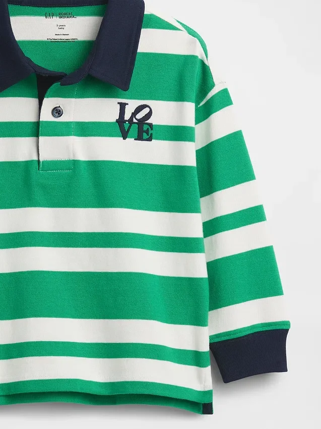 Toddler Robert Indiana Love Rugby Shirt