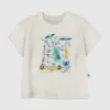 Toddler Scooter Grid Graphic T-Shirt