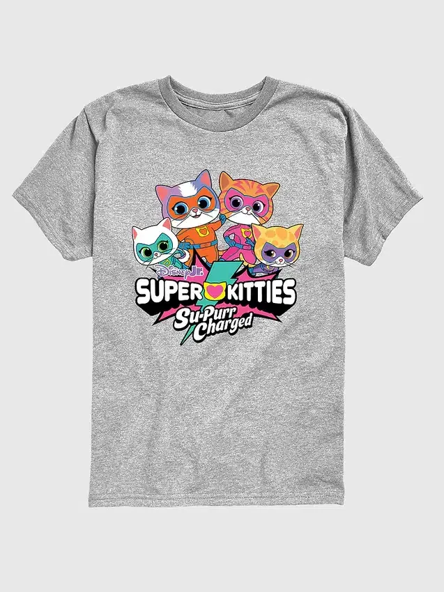 Toddler Super Kitties Logo Short Sleeve Graphic T-Shirt