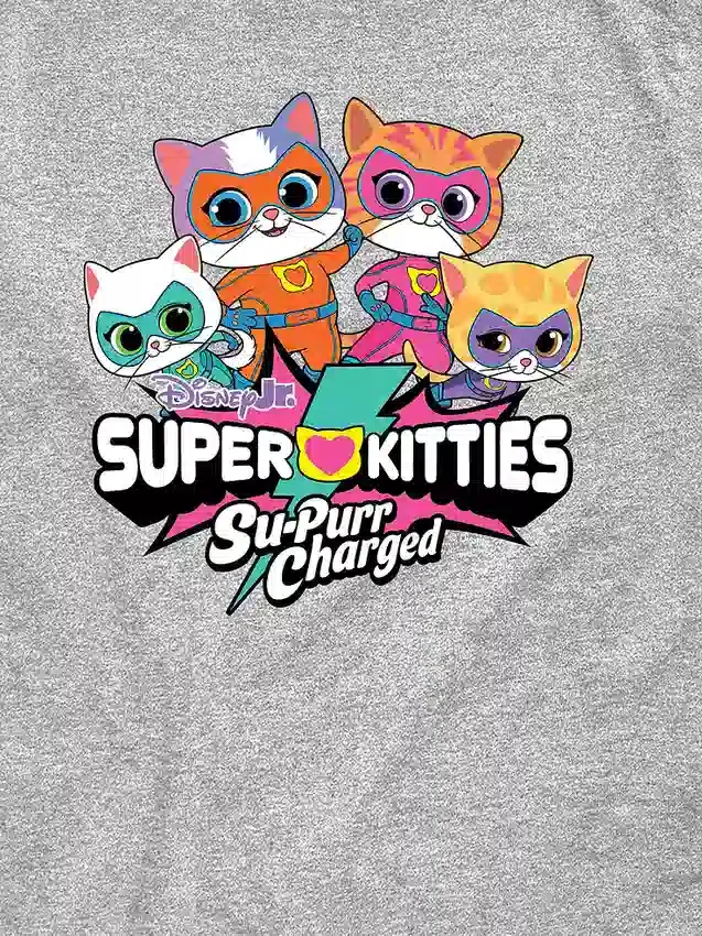 Toddler Super Kitties Logo Short Sleeve Graphic T-Shirt