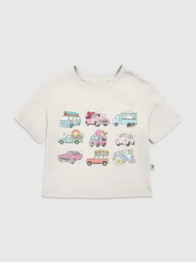 Toddler Trucks and Cars Graphic T-Shirt
