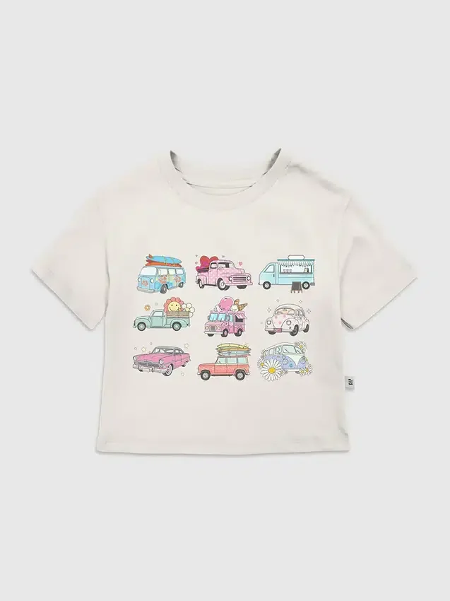 Toddler Trucks and Cars Graphic T-Shirt
