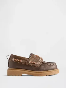 Toddler Vegan Leather Boat Shoes