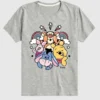Toddler Winnie the Pooh and Friends Rainbow and Stars Short Sleeve Graphic Tee