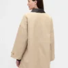 Twill Oversized Trench Coat