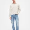 Twill Straight-Hem Shirt