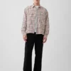 Twill Straight-Hem Shirt