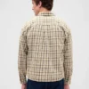Twill Straight-Hem Shirt