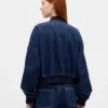 Ultrasoft Denim Bomber Jacket