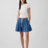 Ultrasoft Denim Easy Mini Skirt