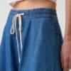 Ultrasoft Denim Easy Mini Skirt