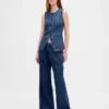Ultrasoft Denim Longline Vest