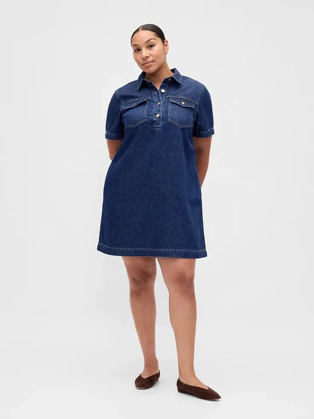 Ultrasoft Denim Mini Dress