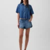Ultrasoft Denim Oversized Camp Shirt