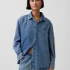 Ultrasoft Denim Oversized Shirt