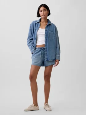 Ultrasoft Denim Oversized Shirt