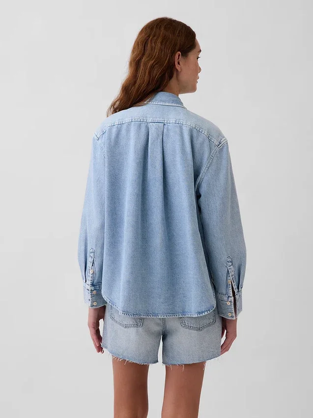 Ultrasoft Denim Oversized Shirt