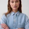 Ultrasoft Denim Oversized Shirt