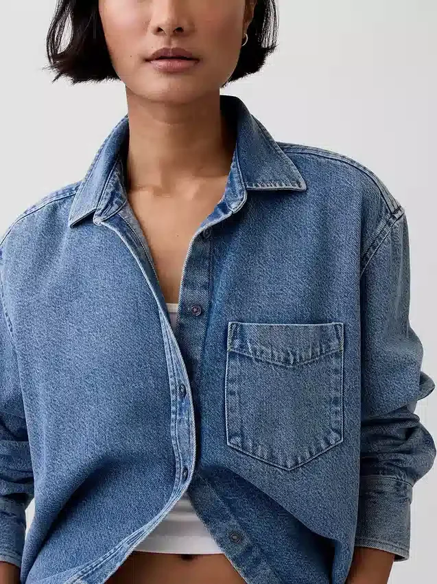 Ultrasoft Denim Oversized Shirt