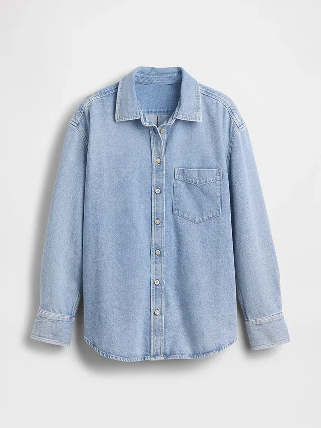 Ultrasoft Denim Oversized Shirt