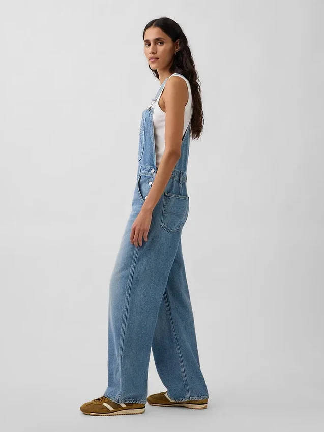 Ultrasoft Denim Relaxed Overalls
