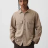 Ultrasoft Denim Relaxed Utility Shirt