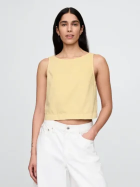 Ultrasoft Denim Shell Tank Top