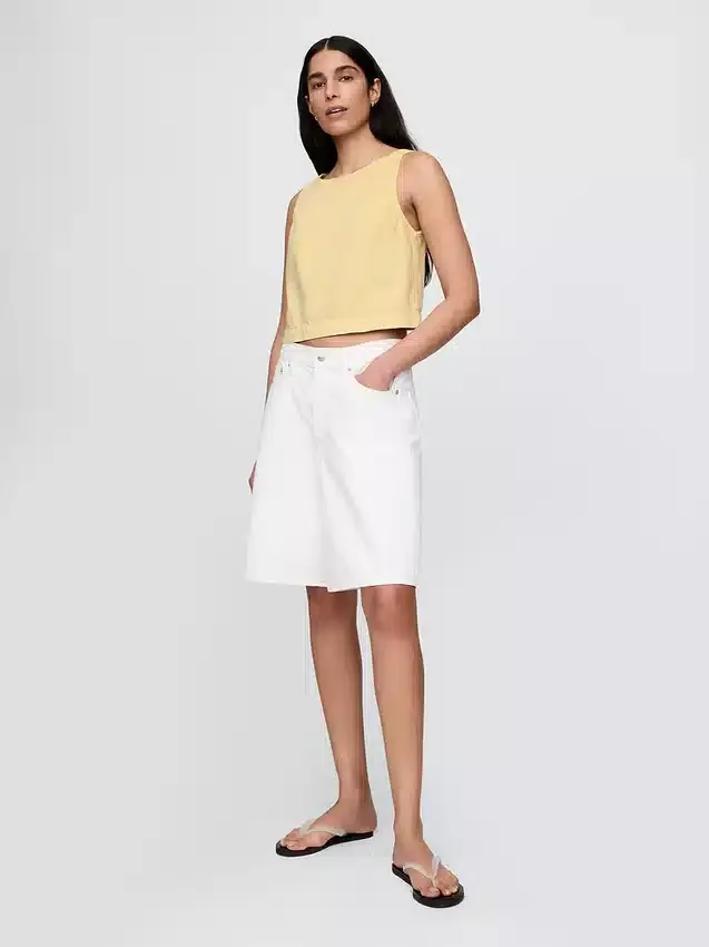 Ultrasoft Denim Shell Tank Top