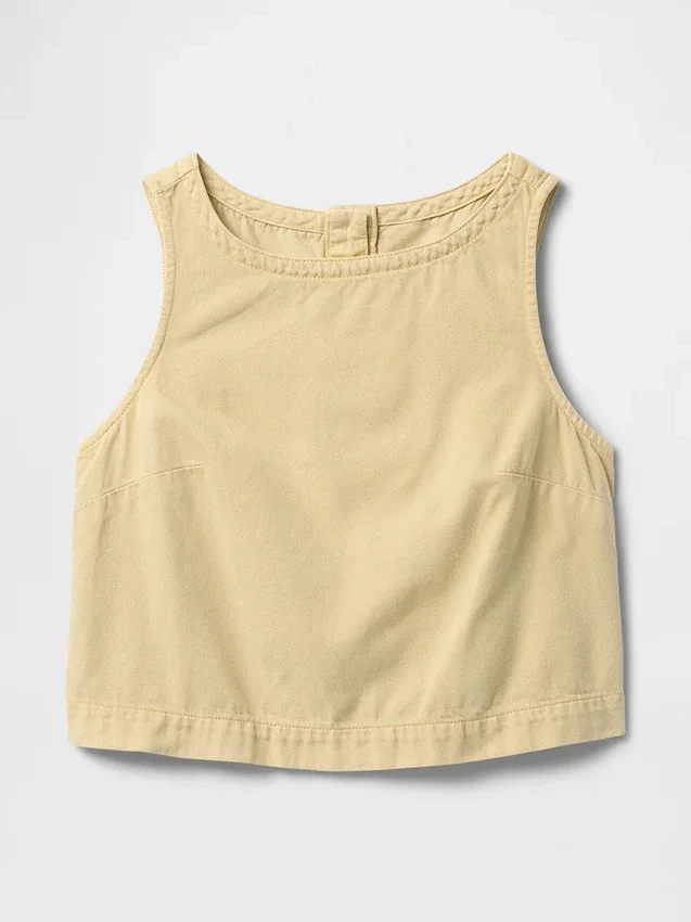 Ultrasoft Denim Shell Tank Top
