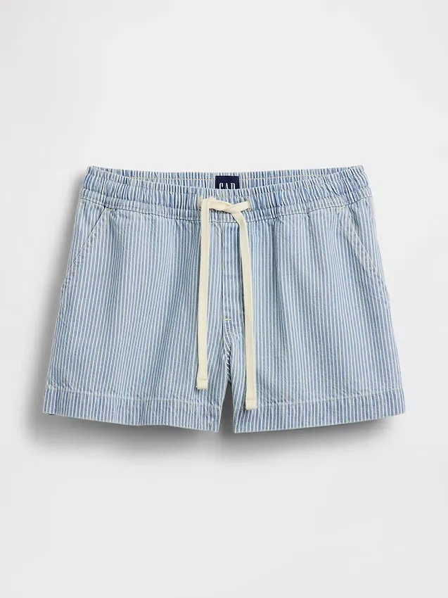 Ultrasoft Denim Stripe Easy Shorts