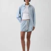 Ultrasoft Denim Stripe Easy Shorts